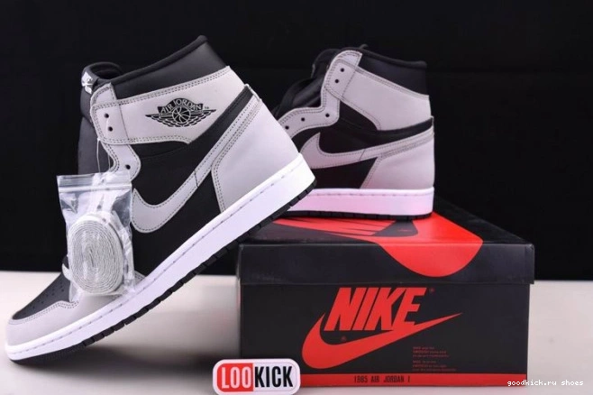 Rep White Light High Black Smoke 555088-035 Retro Air 1 Grey Jordan 0708